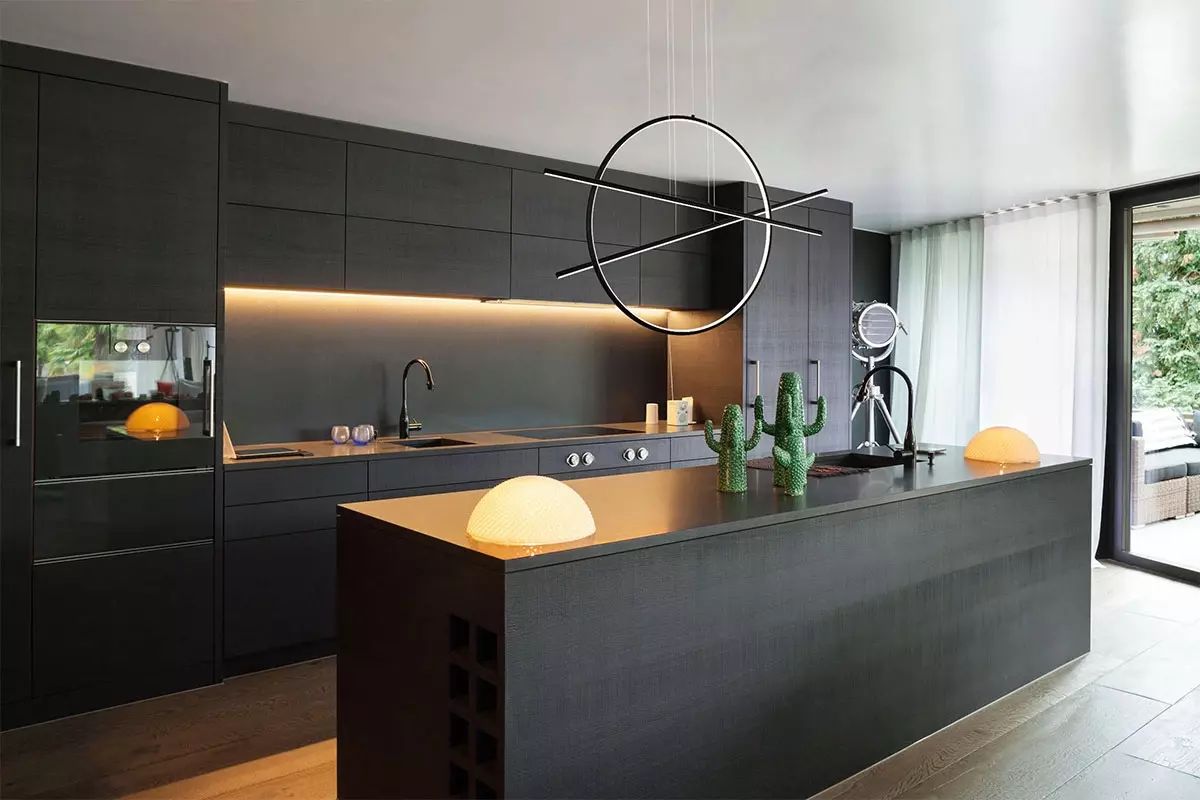 Altavola Design Linea lampa wisząca 47W czarny LA088/PX_3k_black