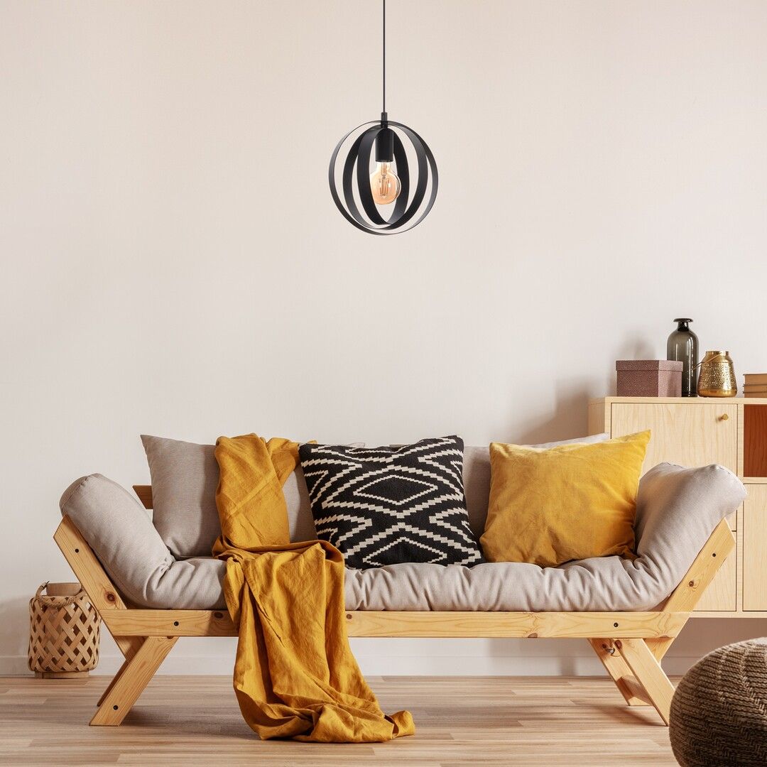 Rabalux Cortado lampa wisząca 1x40W czarna 5360
