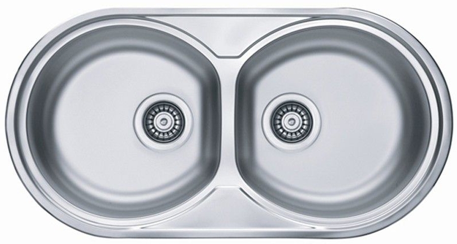 Alveus Form 50 zlewozmywak stalowy 83x44 cm 2-komorowy len 1060039