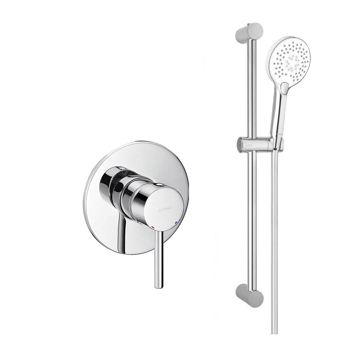 Zestaw Oltens Molle bateria podtynkowa z kompletem prysznicowym Driva EasyClick (33100100, 37300100, 37101110, 37201100, 39302100) - Wysyłka w 24h