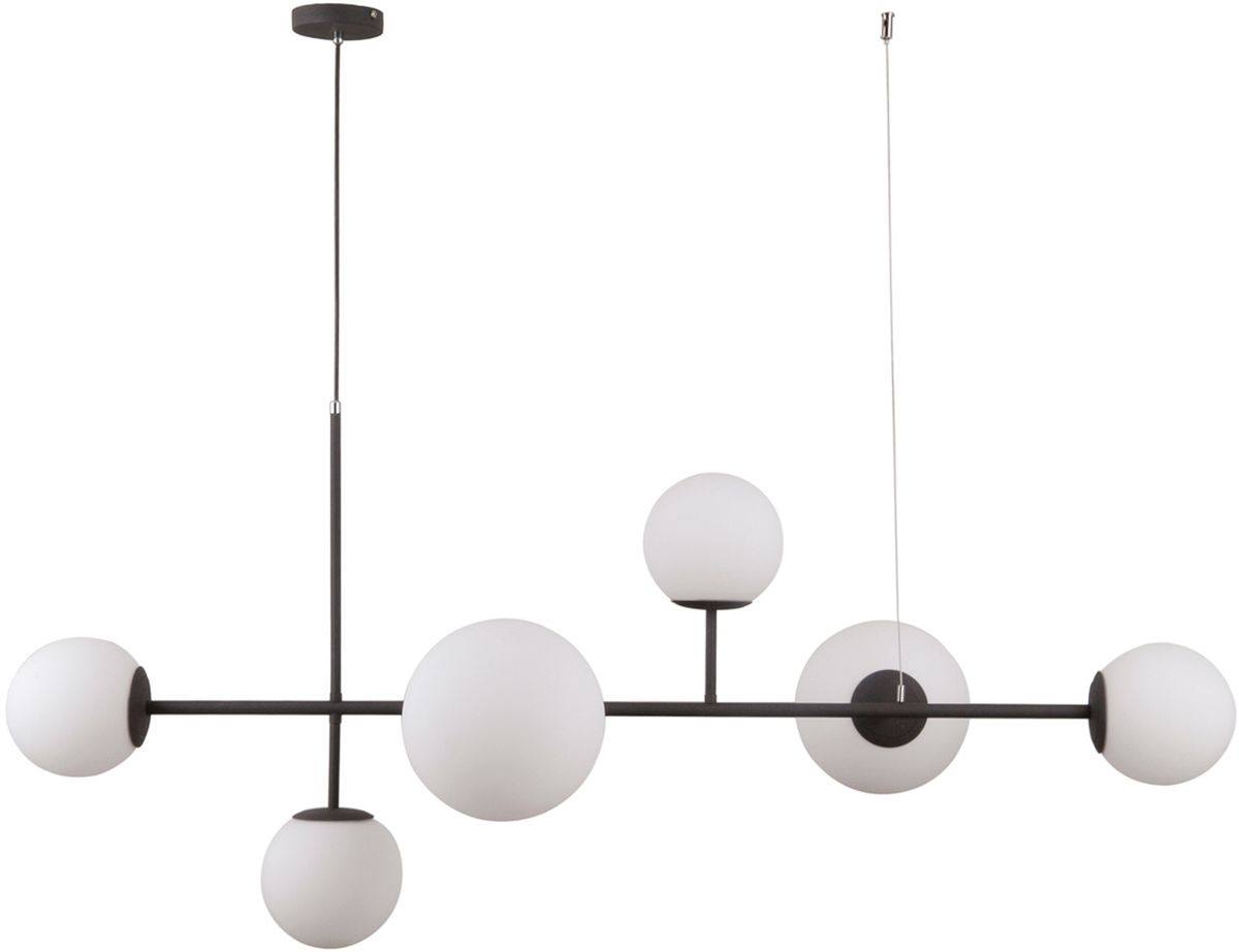 Italux Vailante lampa wisząca 6x5 W czarna PND-31221-6A-SBL