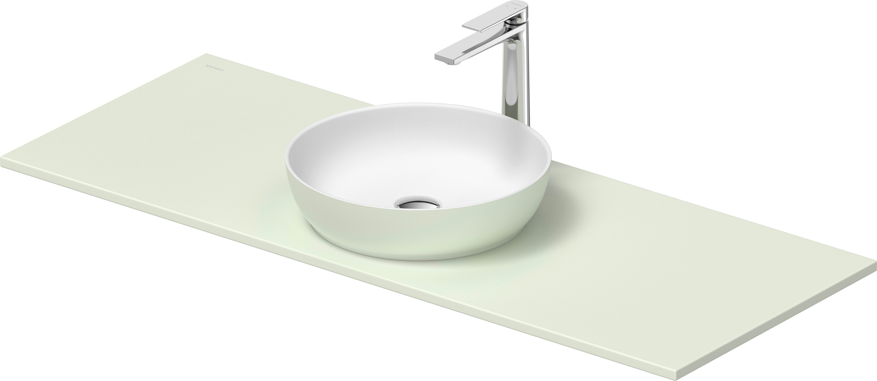 Duravit Sivida umywalka z konsolą 128 cm zieloną 268015FH00