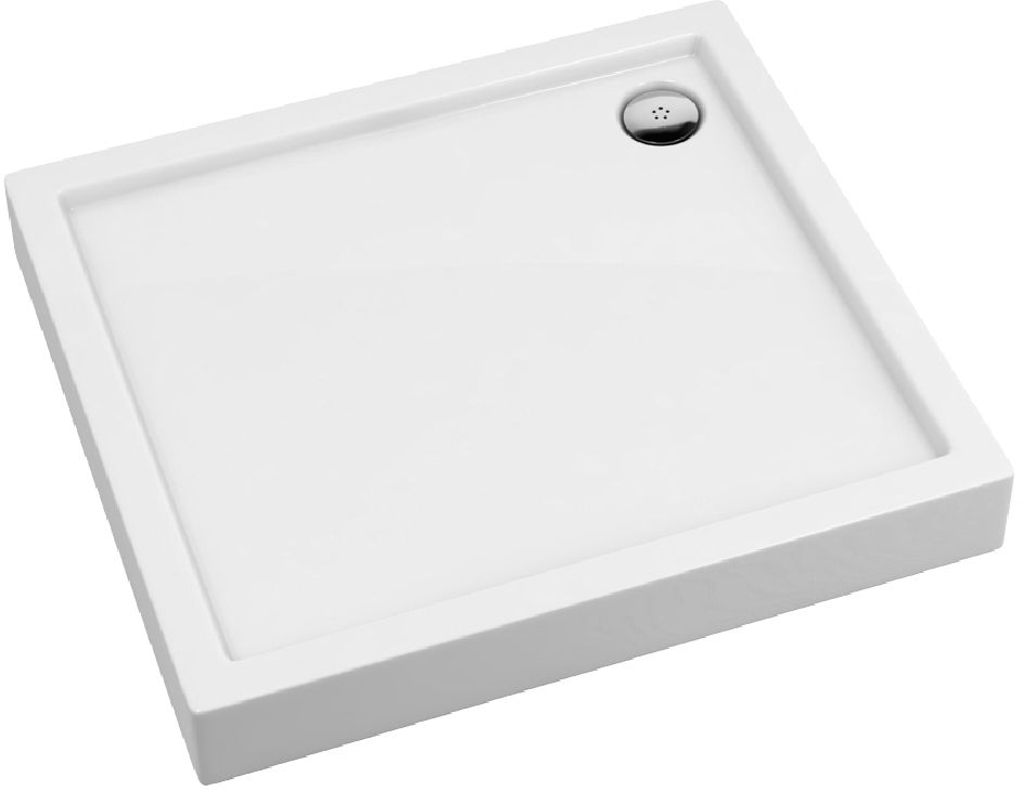 Schedpol Competia brodzik 90x70 cm prostokątny biały 3.01254
