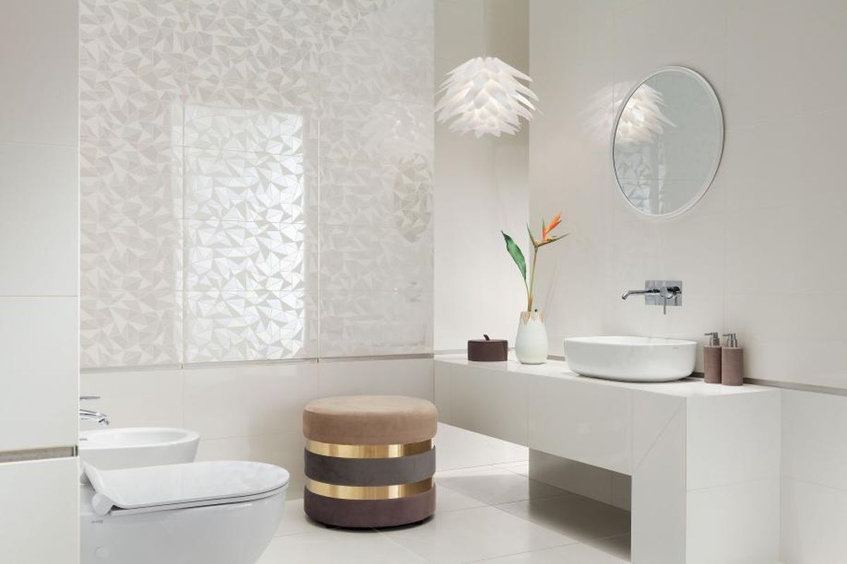 Tubądzin Modern Pearl beige płytka ścienna 29,8x59,8 cm