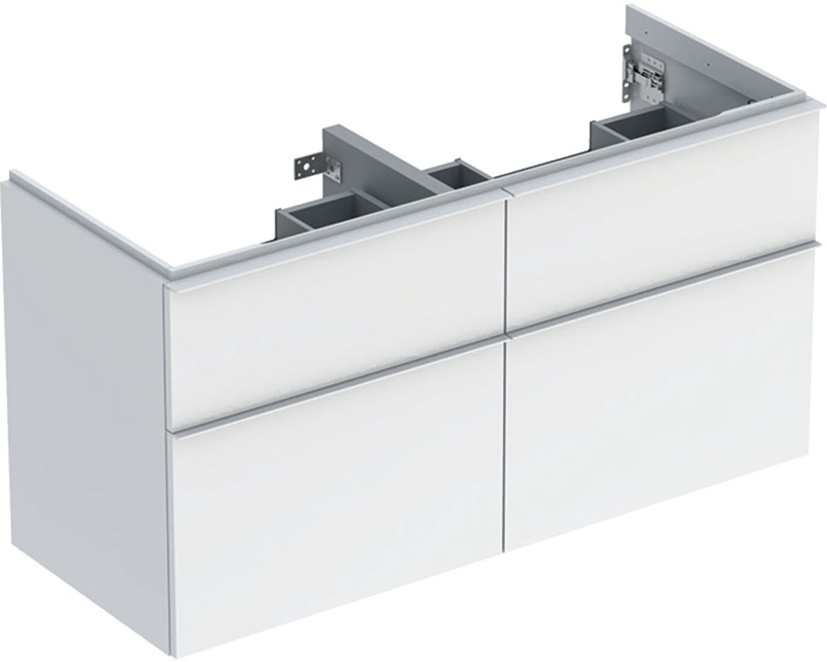 Geberit iCon szafka 118,4 cm podumywalkowa wisząca biały połysk/biały mat 502.309.01.1