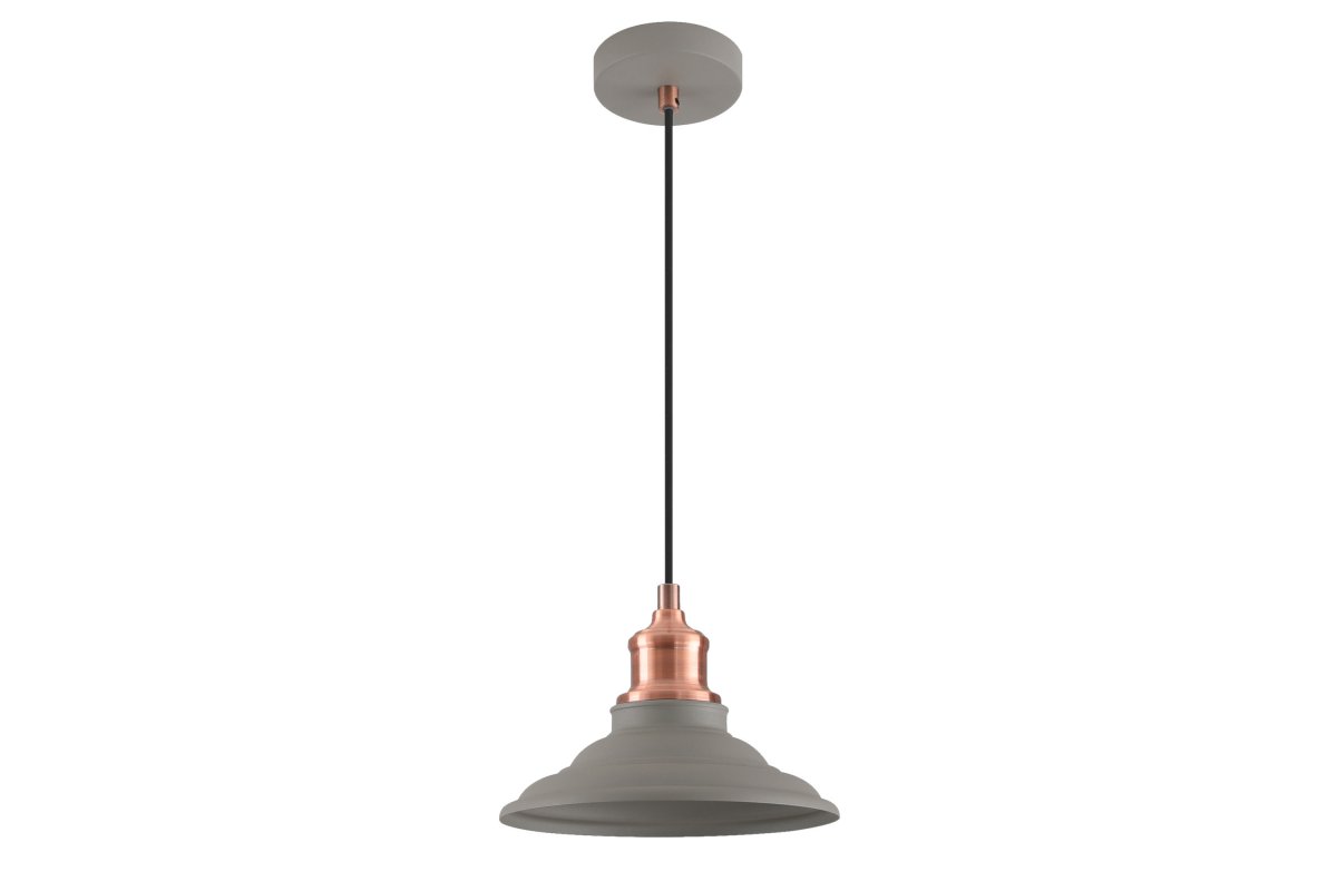 GTV Loret lampa wisząca 1x40 W szary/popielaty OS-LOR-M-E27-15-DEC