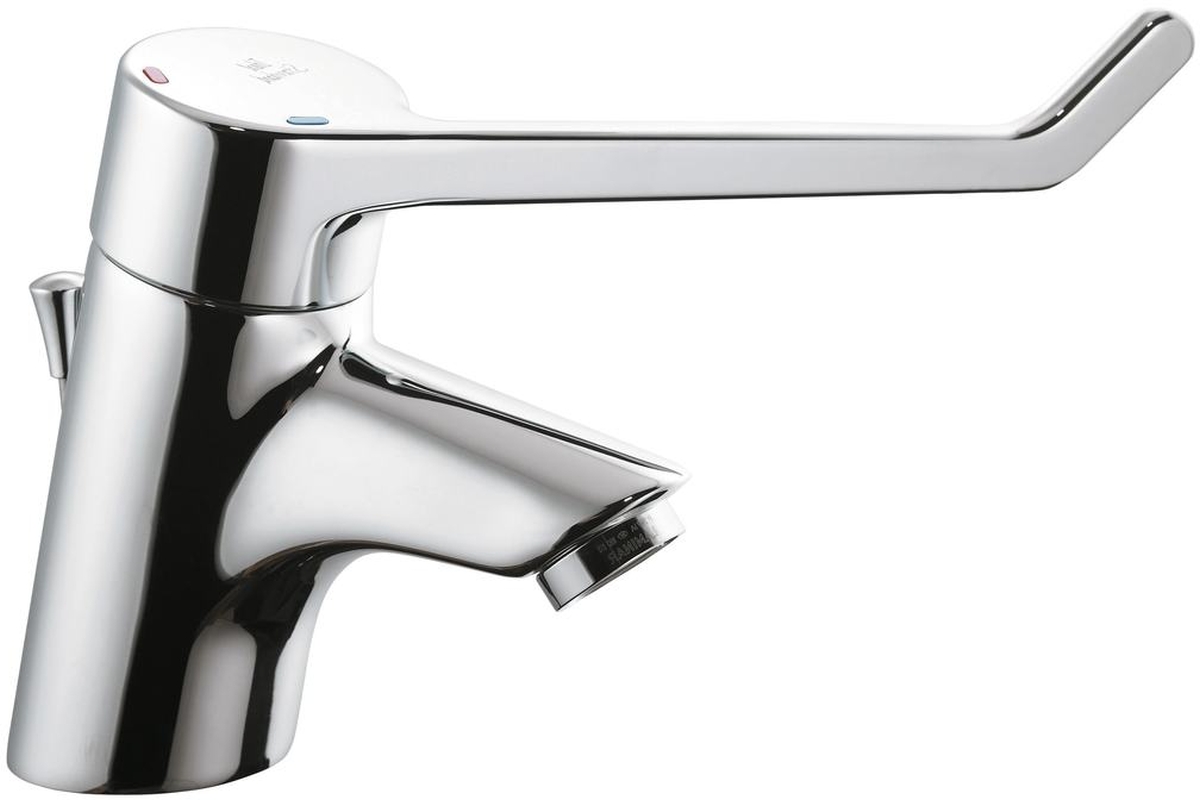 Ideal Standard Ceraplus bateria umywalkowa stojąca z uchwytem medycznym chrom B8219AA