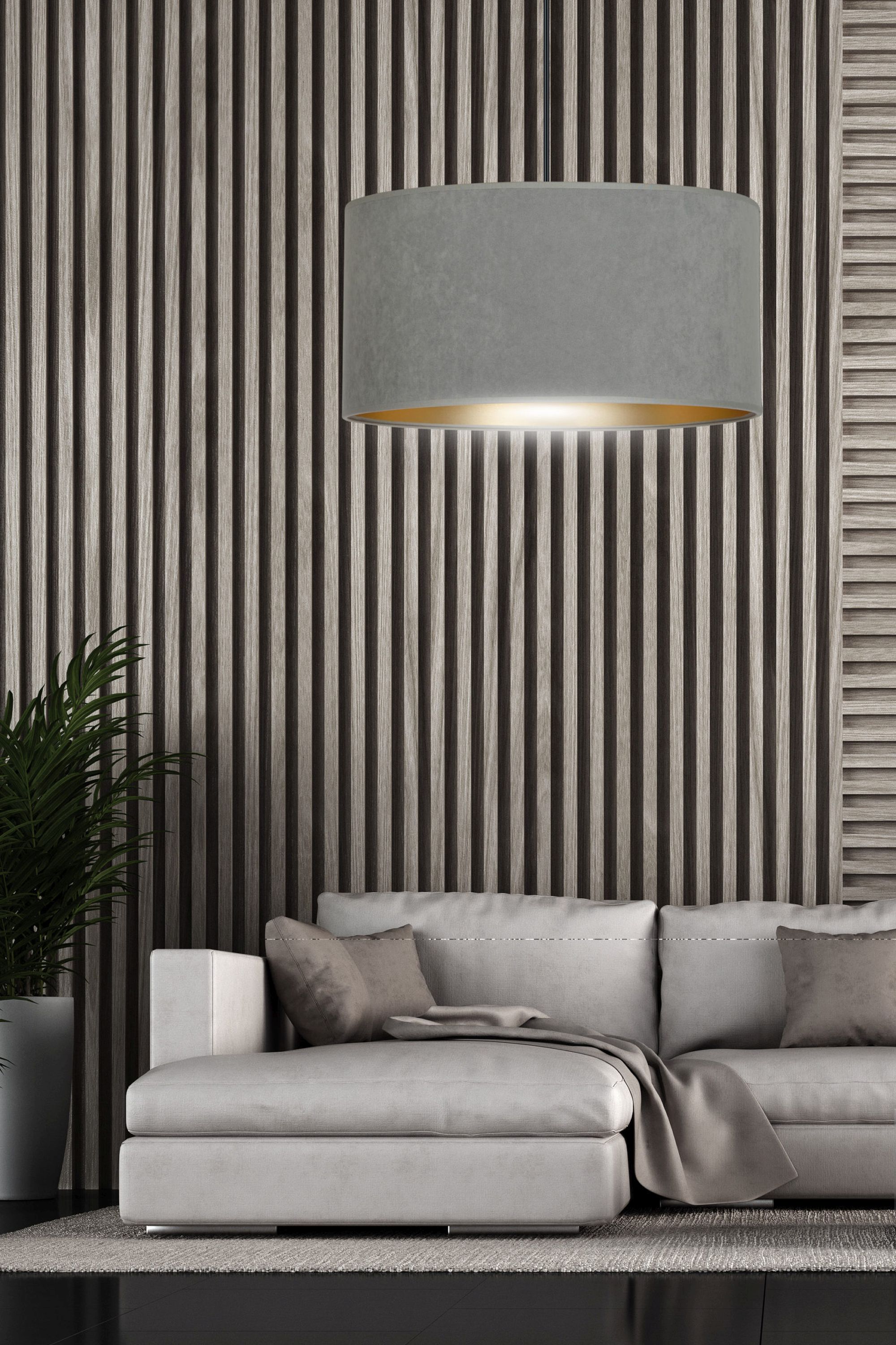 Emibig Hilde lampa wisząca 1x15 W czarna-złota-szary/popielaty 1050/1