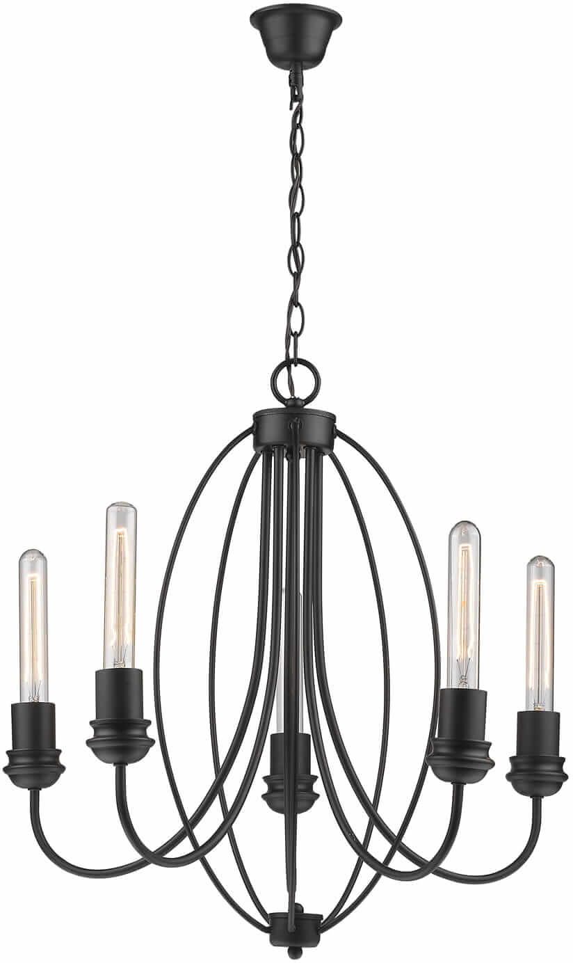 Light Prestige Canaria 5 lampa wisząca 5x60W czarna LP-6704/5P
