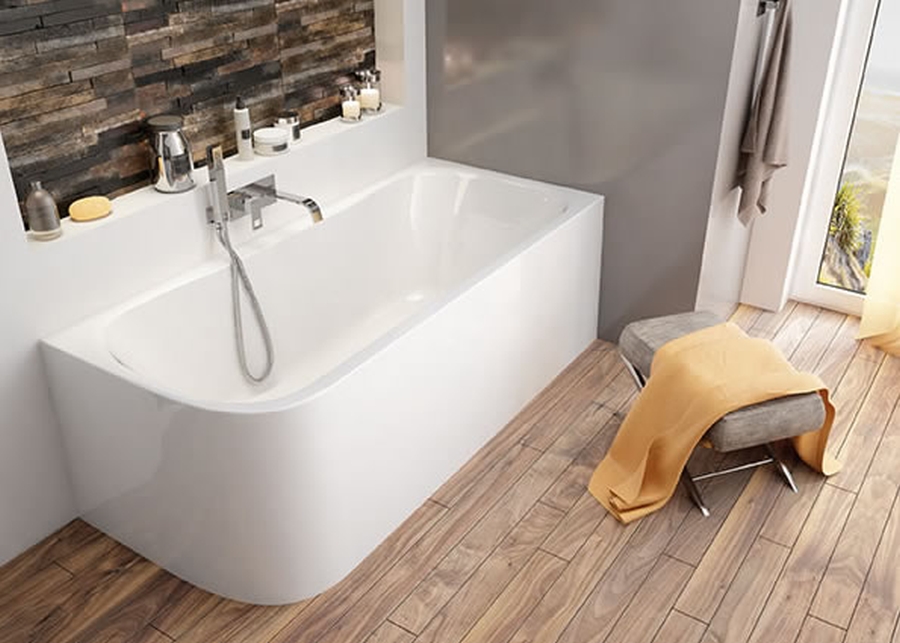 Sanplast Luxo wanna narożna 180x80 cm prawa biała WAP-kpl/LUXO 80x180 biew 610-370-0250-01-000