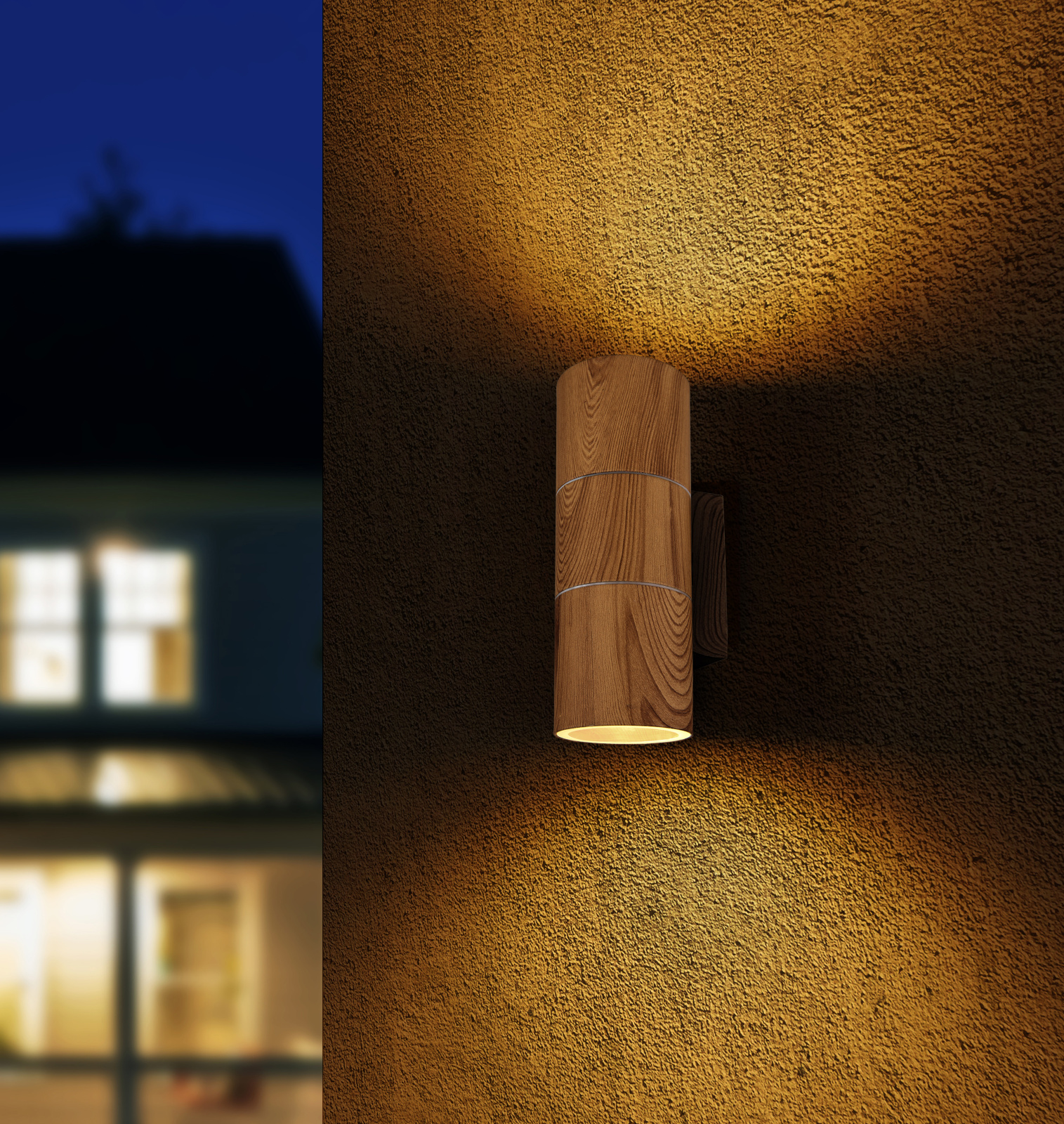 Globo Lighting Style kinkiet zewnętrzny 2x35W drewno 3201-2W