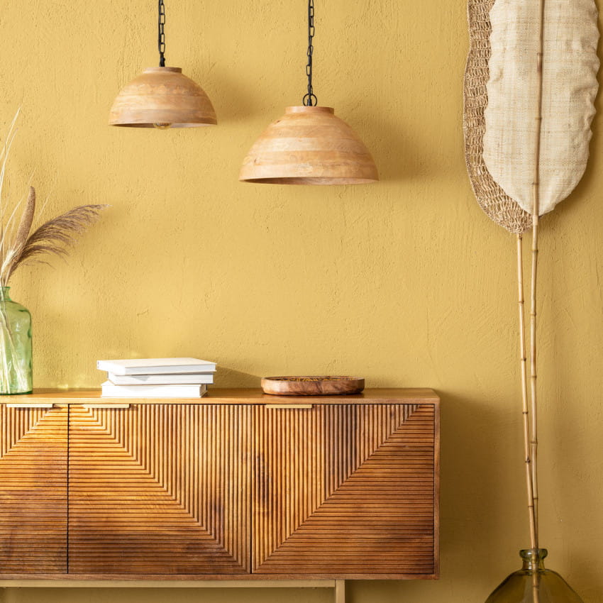 Abruzzo Boho lampa wisząca 1x40 W drewno ABR-NLW35-BH-E27