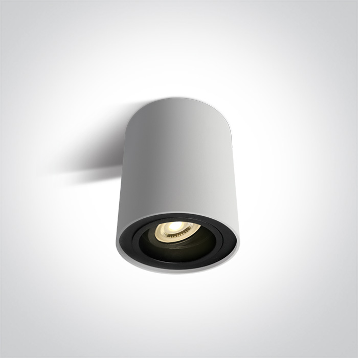 One Light Nemea lampa podsufitowa 1x10W biały/czarny 12105Y/W - Wysyłka w 24h
