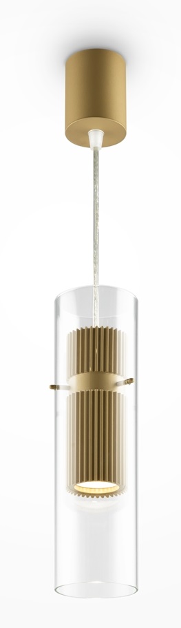 Maytoni Dynamics lampa wisząca 1x50 W złota MOD326PL-01MG