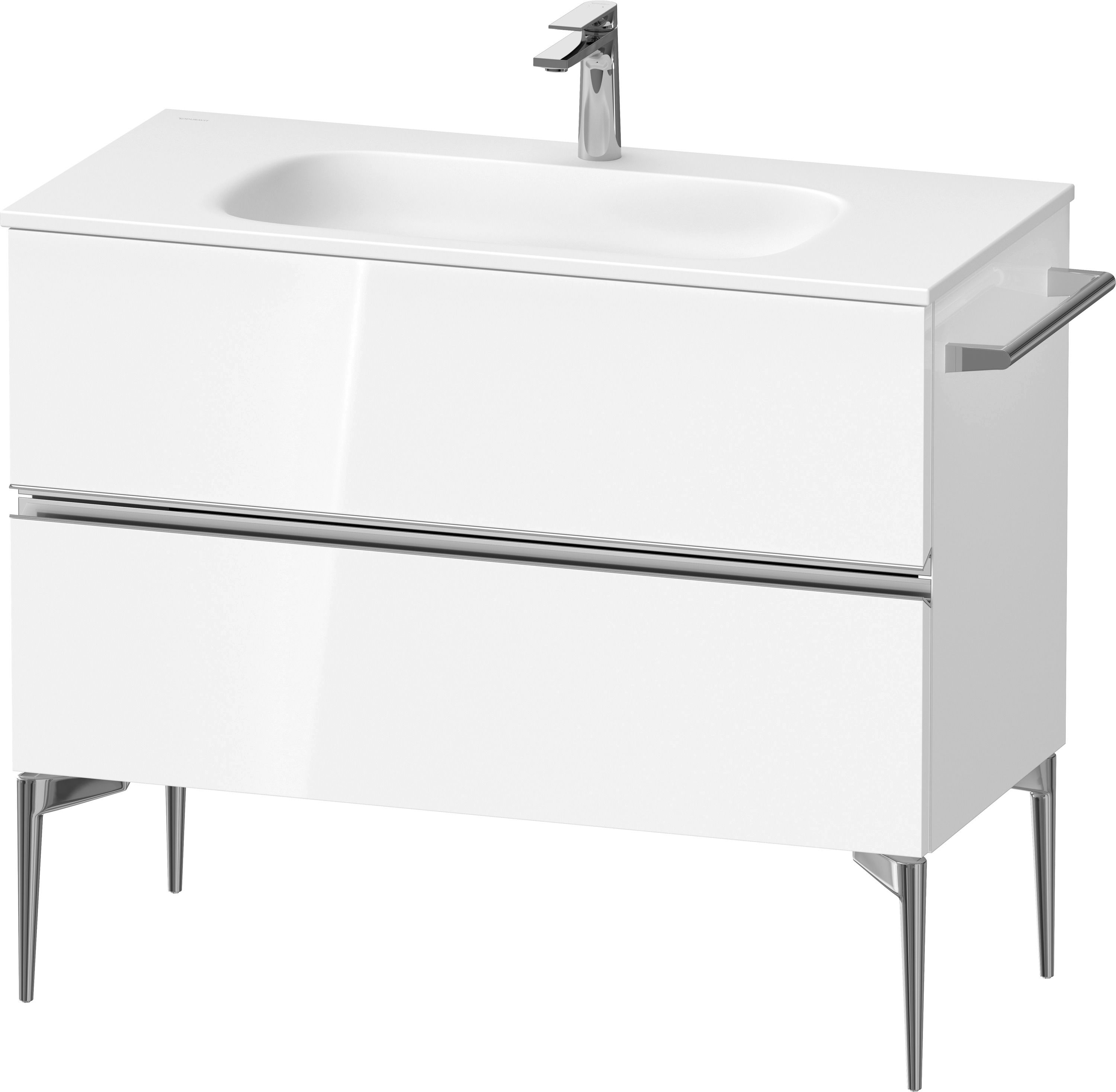 Duravit Sivida szafka 101x47,7x59,2 cm podumywalkowa wisząca biała-chrom SV4652010220000