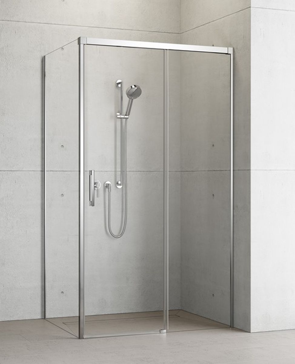 Radaway Idea KDJ ścianka prysznicowa 70 cm boczna lewa chrom/szkło przezroczyste 387048-01-01L