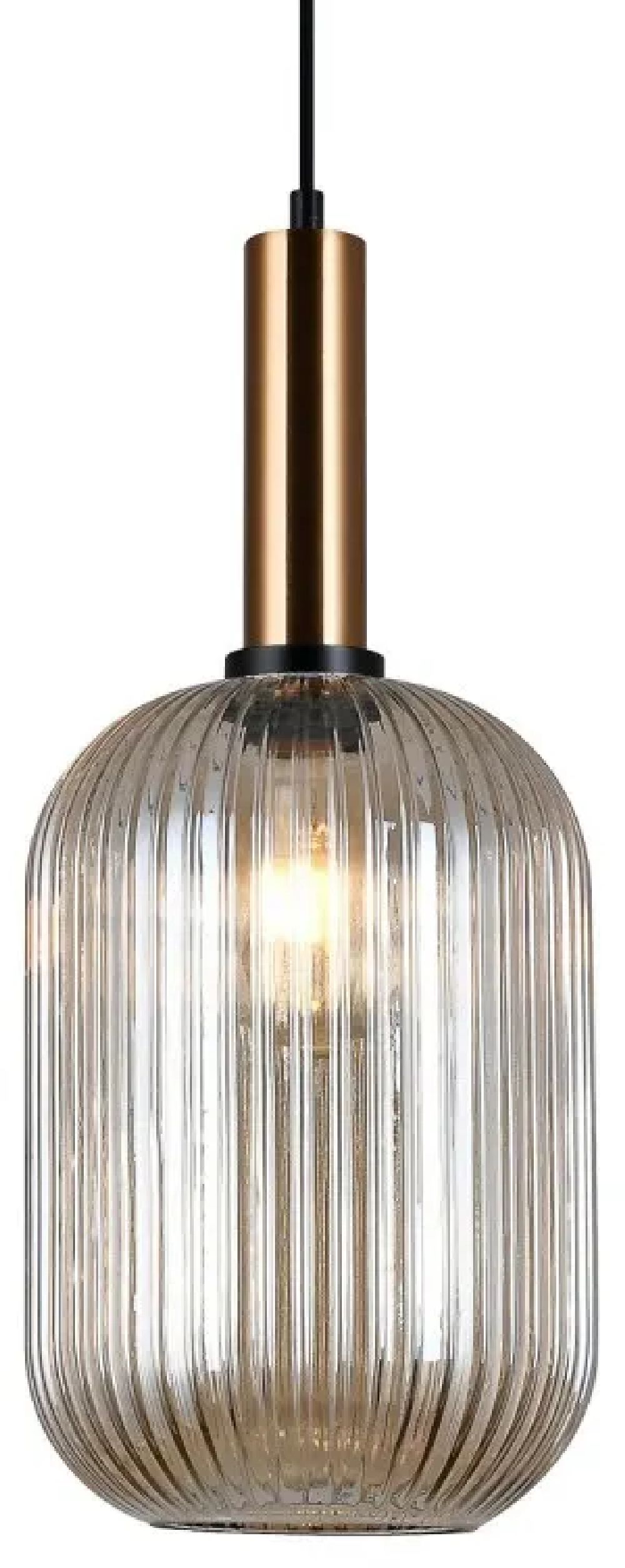 Italux Antiola lampa wisząca 1x40 W mosiądz PND-5588-1L-BRO+AMB
