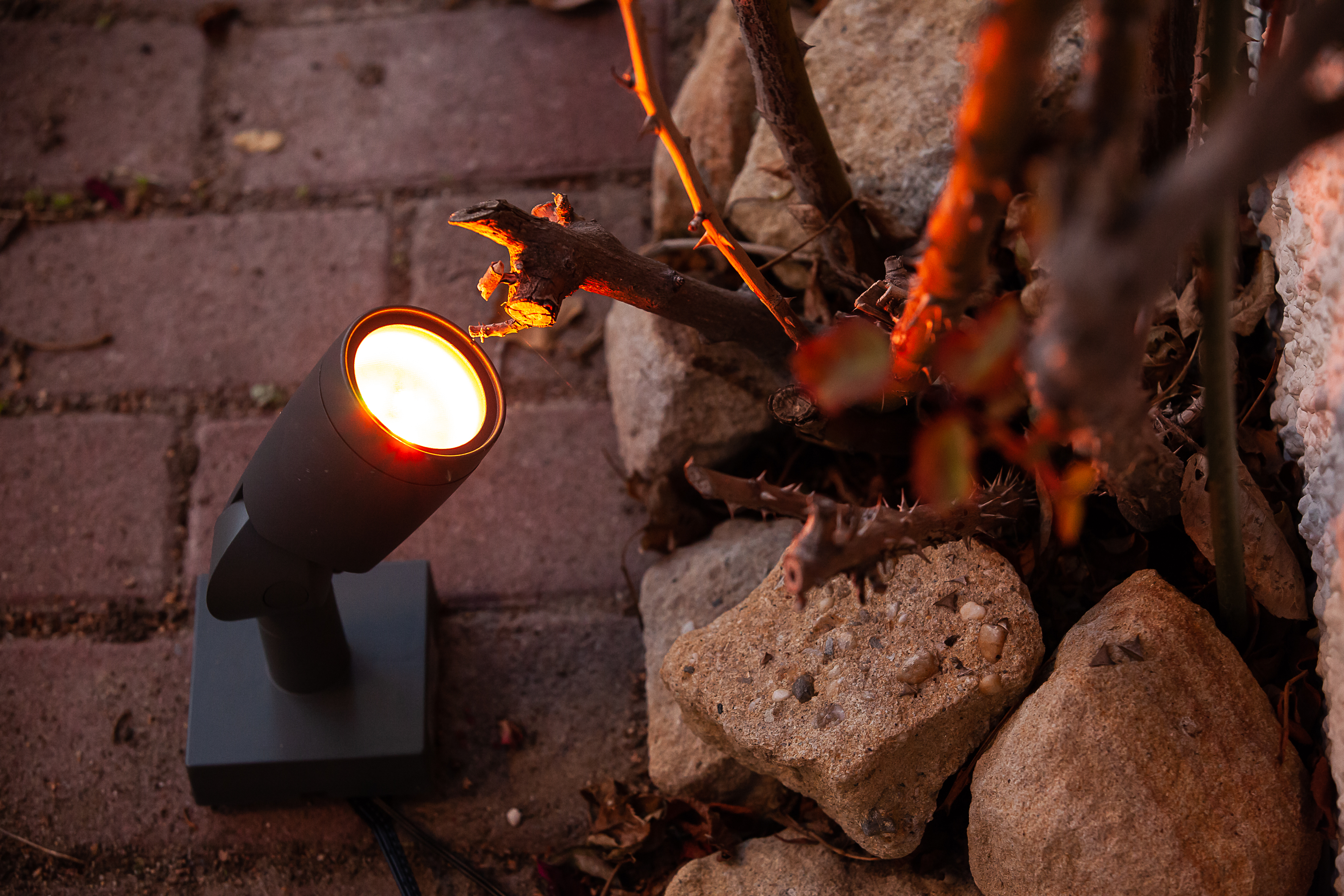 Ledvance Smart+ WiFi Garden Spot lampa gruntowa 3x5W LED RGBW ciemny szary