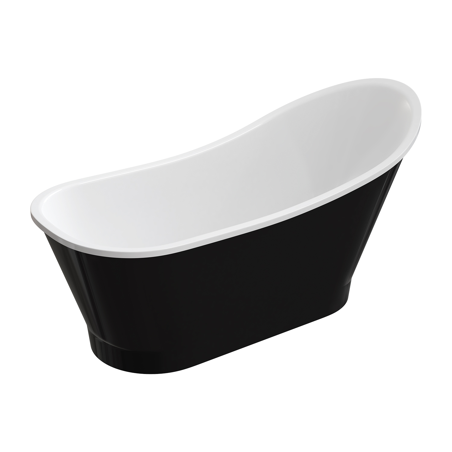 Omnires M+ wanna wolnostojąca biało-czarny połysk VENEZIA159BCP - Wysyłka w 24h