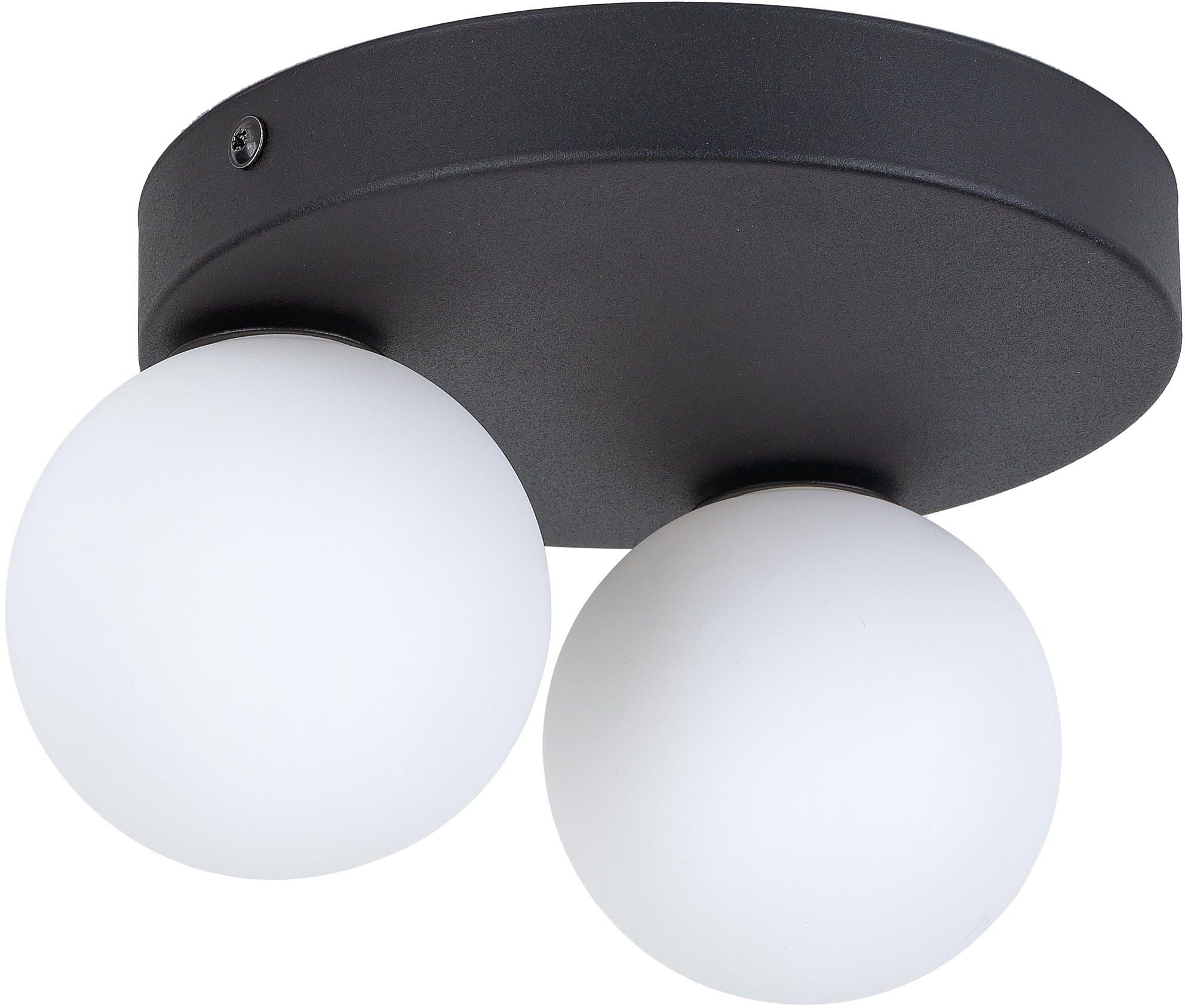TK Lighting Bianca Black lampa podsufitowa 2x6W czarny/biały 5682