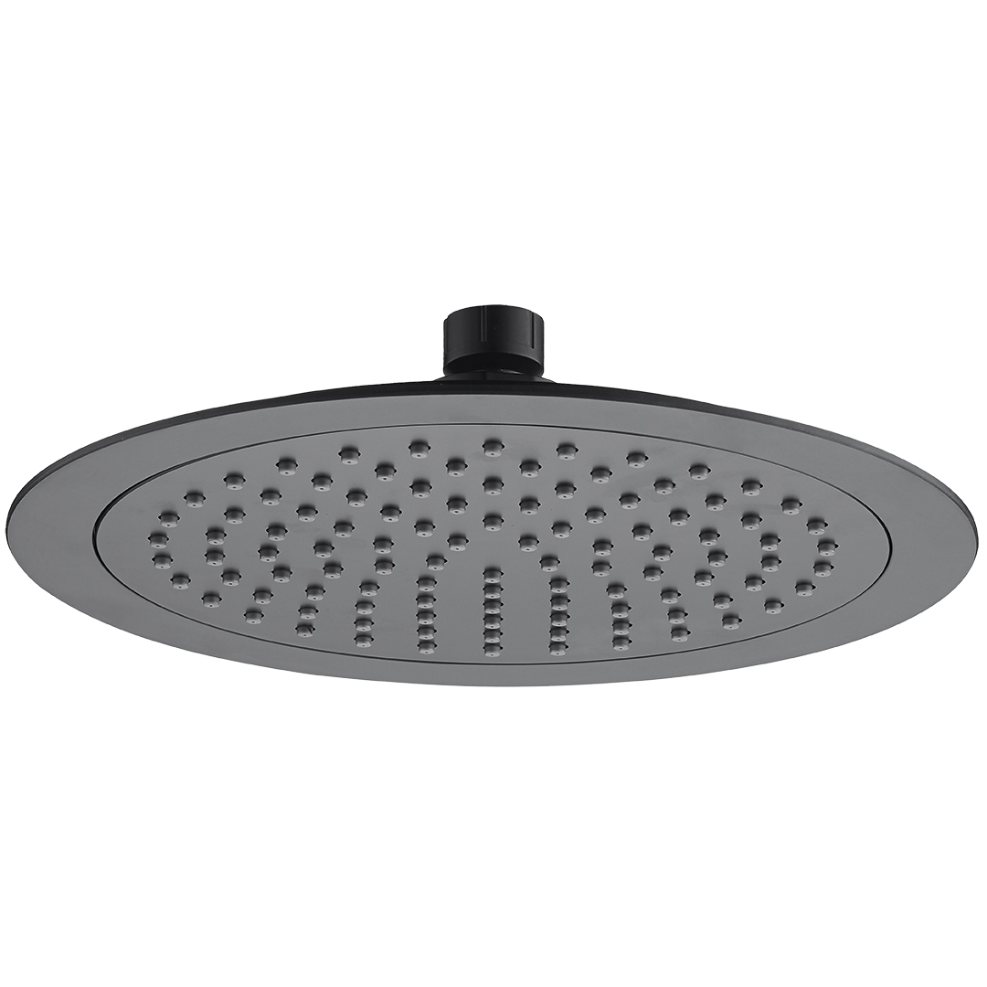 Laveo Leia deszczownica 24 cm okrągła czarny NLE7DAD