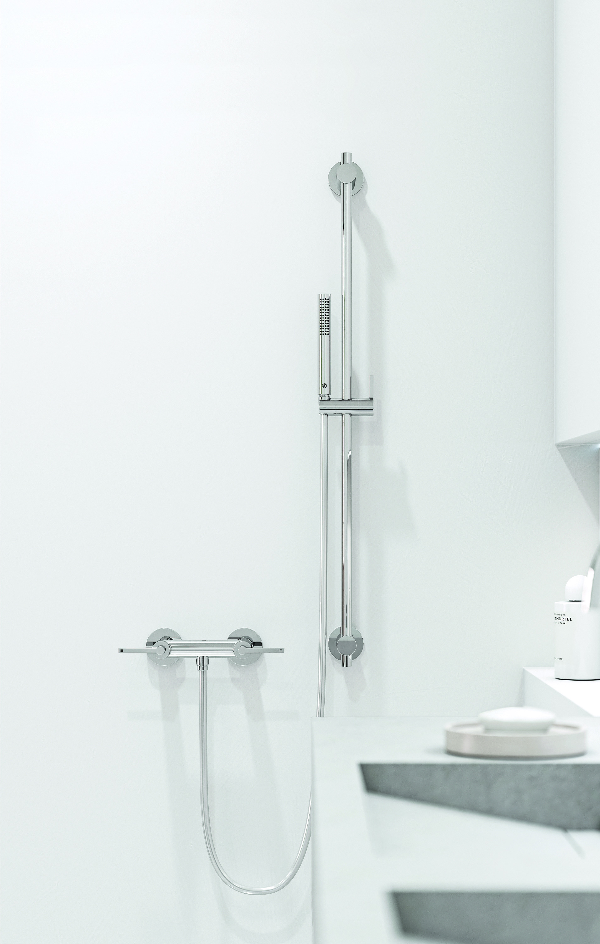 Kludi Nova Fonte Puristic zestaw prysznicowy ścienny chrom 2084005-15