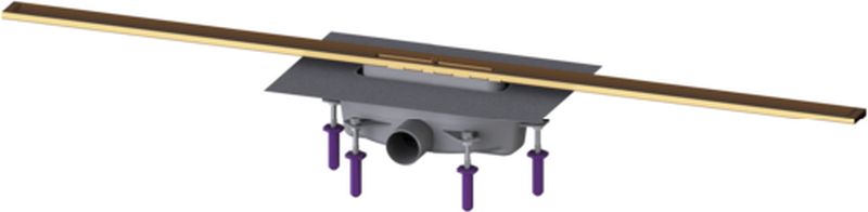 Kessel Linearis Infinity odpływ liniowy prysznicowy 120 cm brąz szczotkowany 45204.12