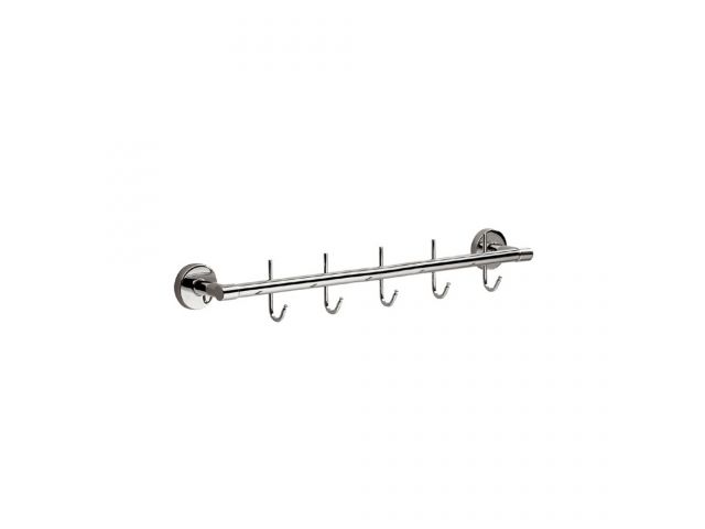 Merida drążek na ręcznik 50 cm 5-hakowy chrom MHW11