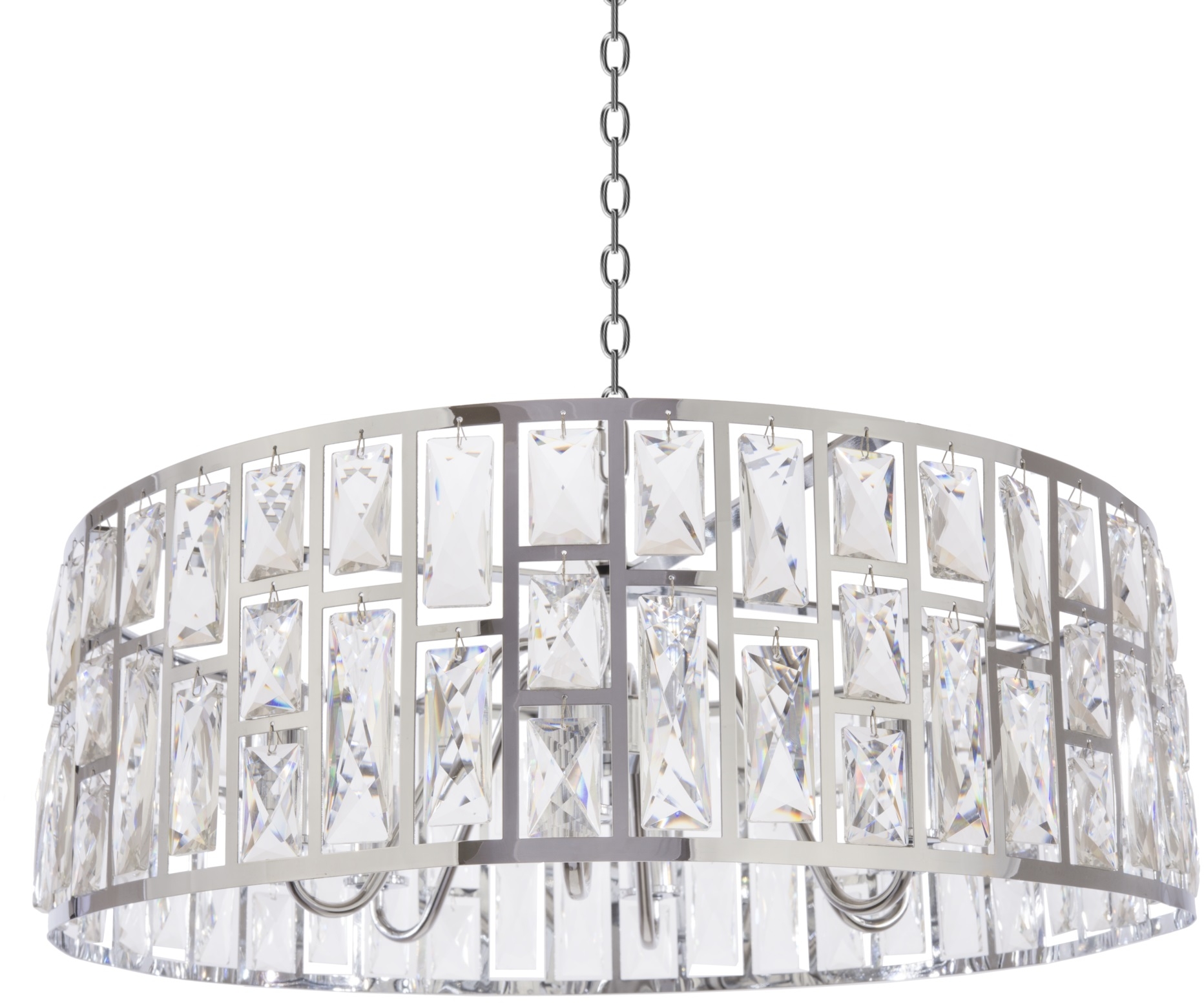 CosmoLight Kyiv II lampa wisząca 6x40W kryształ/chrom P06865CH - Wysyłka w 24h