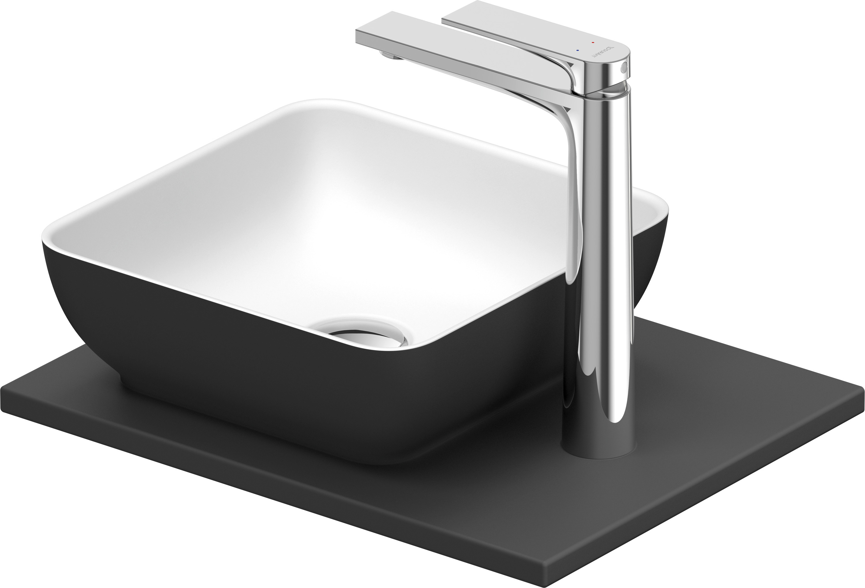 Duravit Sivida umywalka z konsolą 41 cm szarą 268023FI00