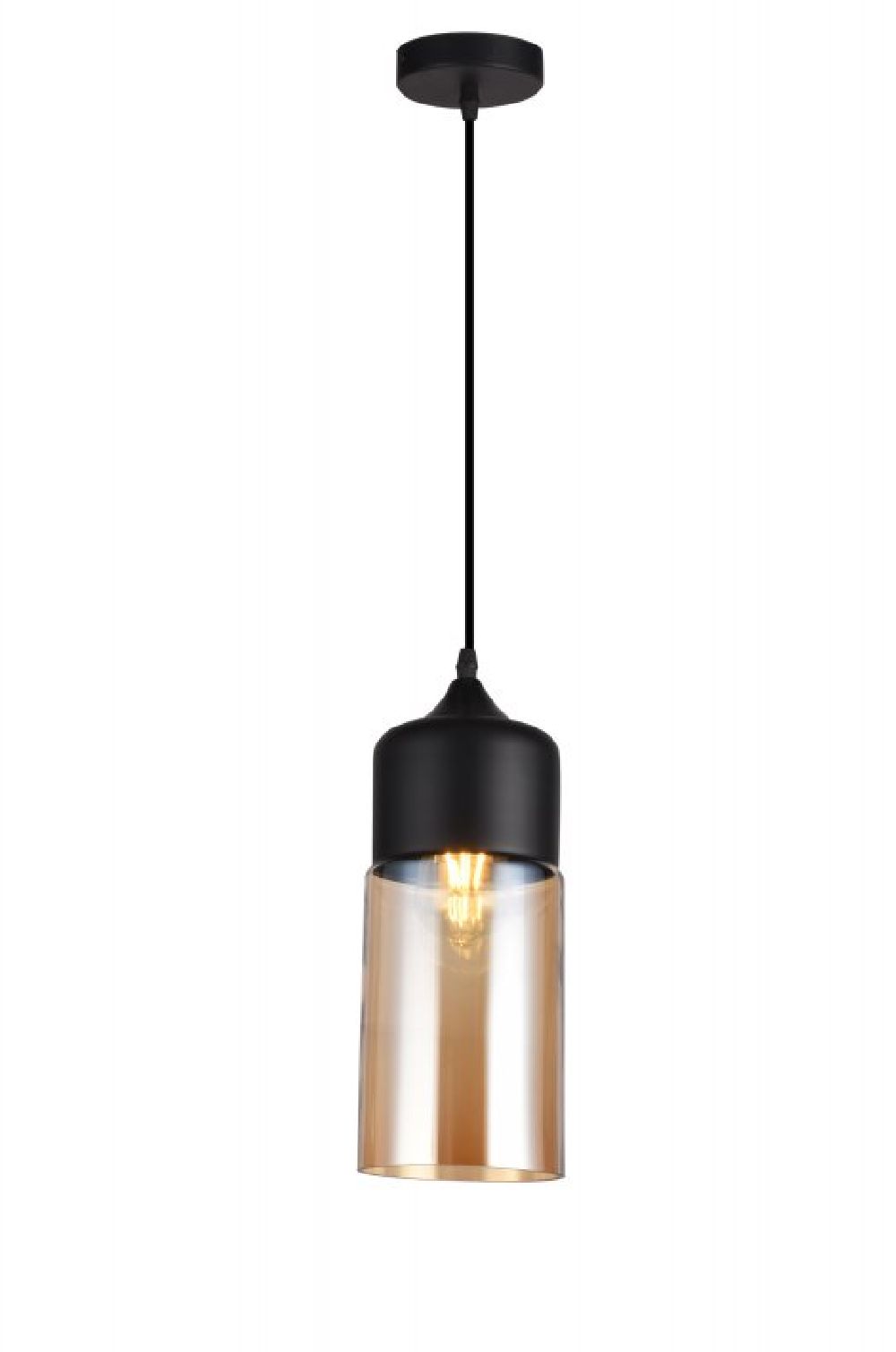 GTV Lender lampa wisząca 1x40 W czarna OS-LEND3-10-DEC