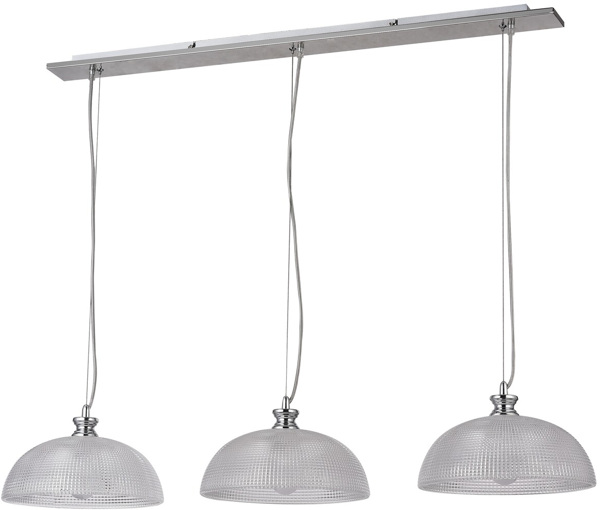 Rabalux Petrina lampa wisząca 3x40W chrom/satyna/przezroczysty 5460