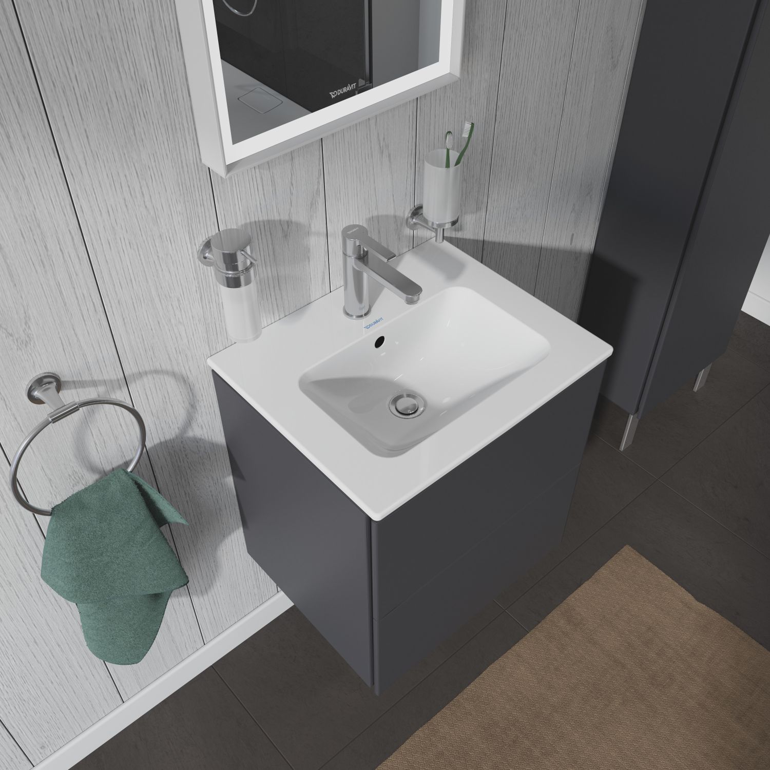 Duravit Me by Starck umywalka 53x43 cm meblowa biała 2336530000