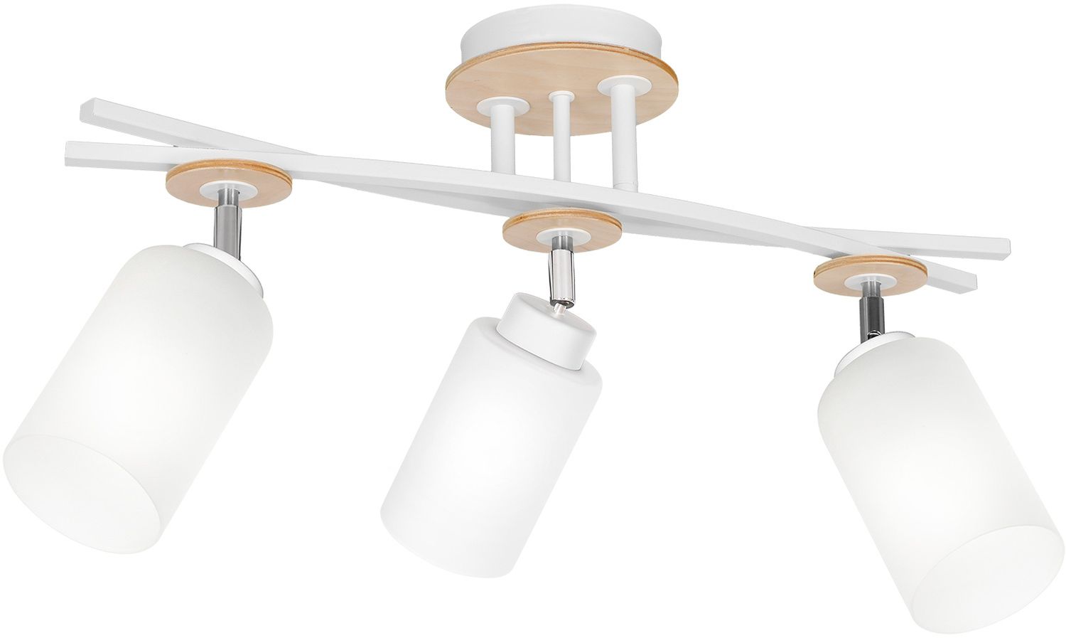 Luminex Tokio lampa podsufitowa 3x60W biała 1518