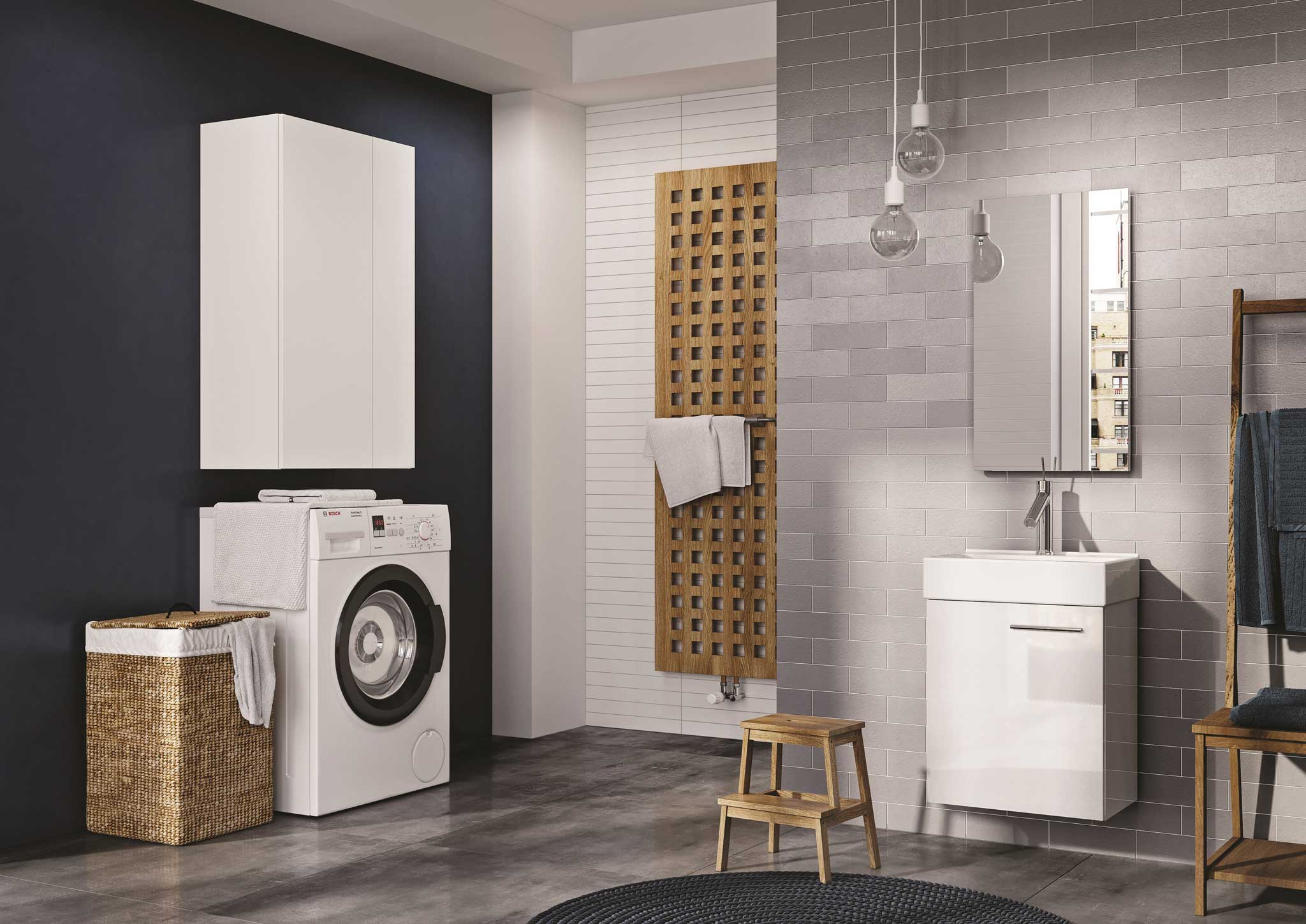 Elita For All szafka 59,6x31,6x100 cm boczna wisząca white matt RE140600065290