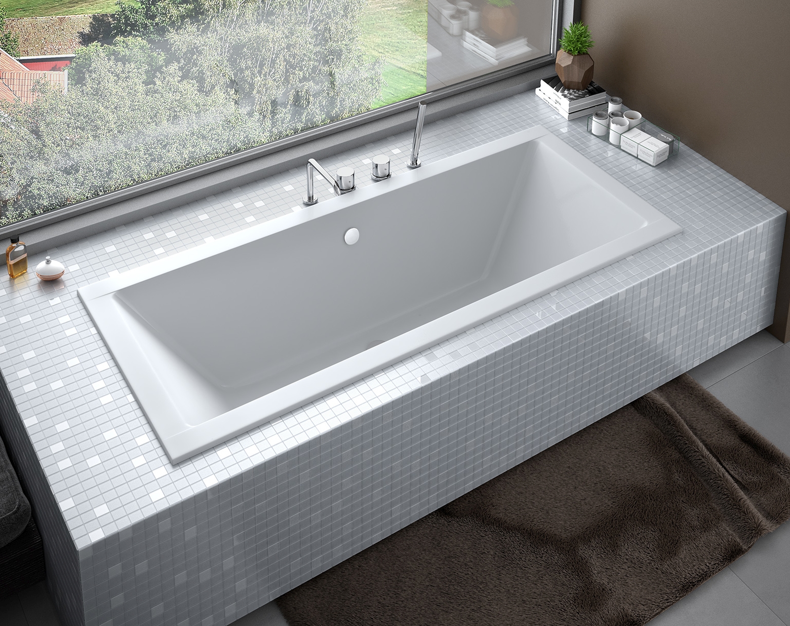 Besco Quadro Slim wanna prostokątna 180x80 cm biała #WAQ-180-SL