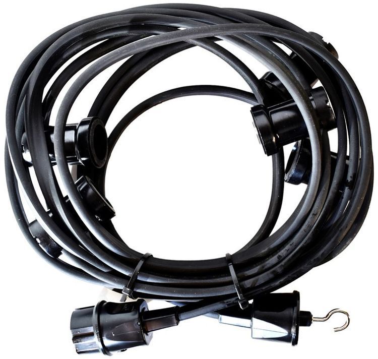 Milagro girlanda zewnętrzna 20x10 W czarna EKO1625