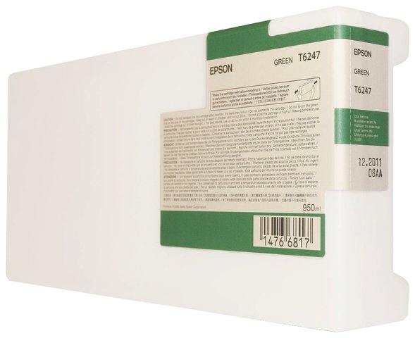 Wyprzedaż Oryginał Zgodny tusz Epson T6247 do Epson GS6000 | 950 ml | green