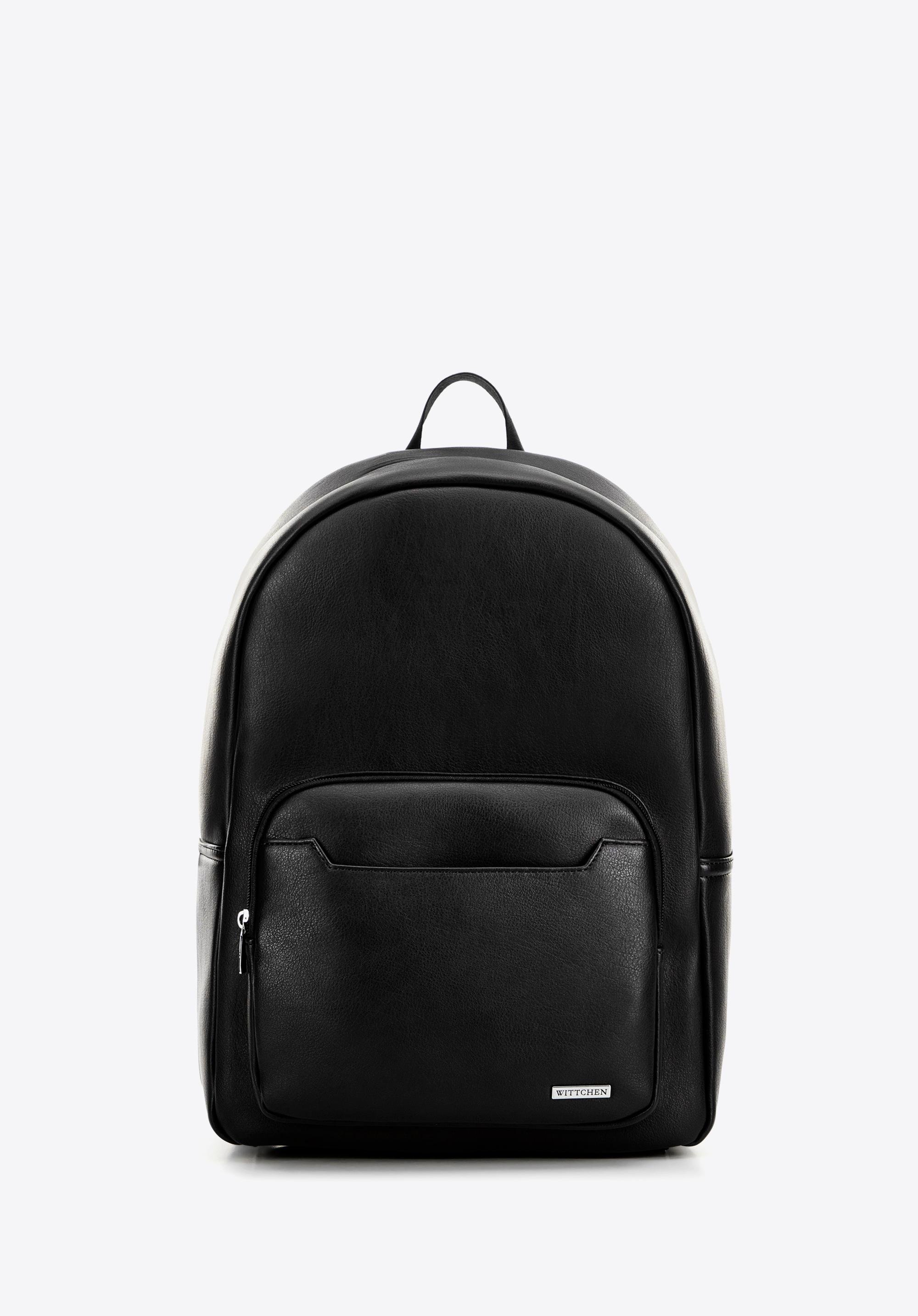Plecak na laptopa 15’’ z ekoskóry czarny