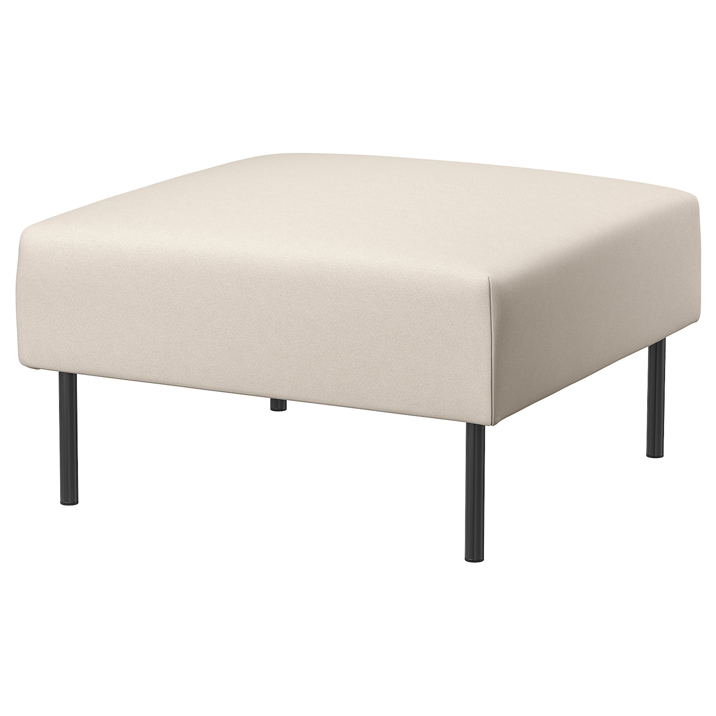 IKEA LILLEHEM moduł 1 osobowy, Vissle/beżowy metal, Głębokość: 72 cm