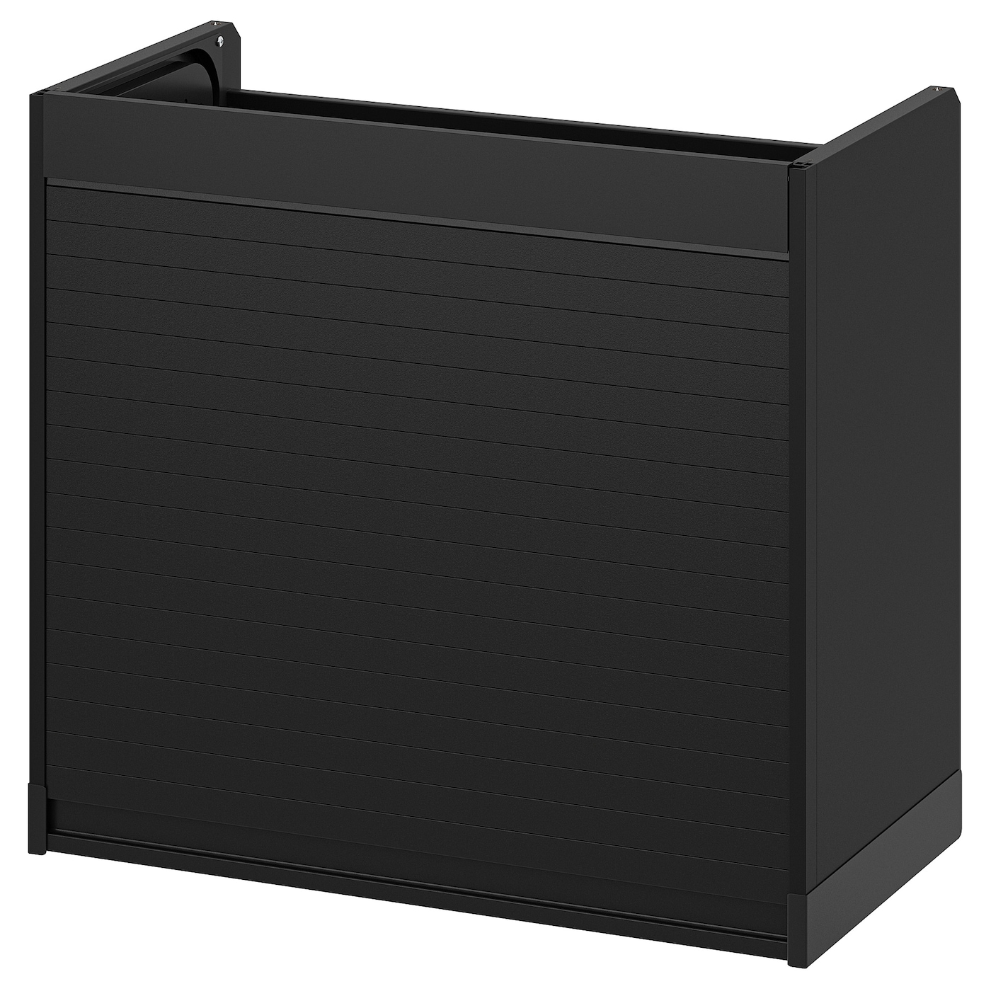 IKEA TITTEBO szafka z żaluzją na drobny sprzęt, czarny, 60 cm