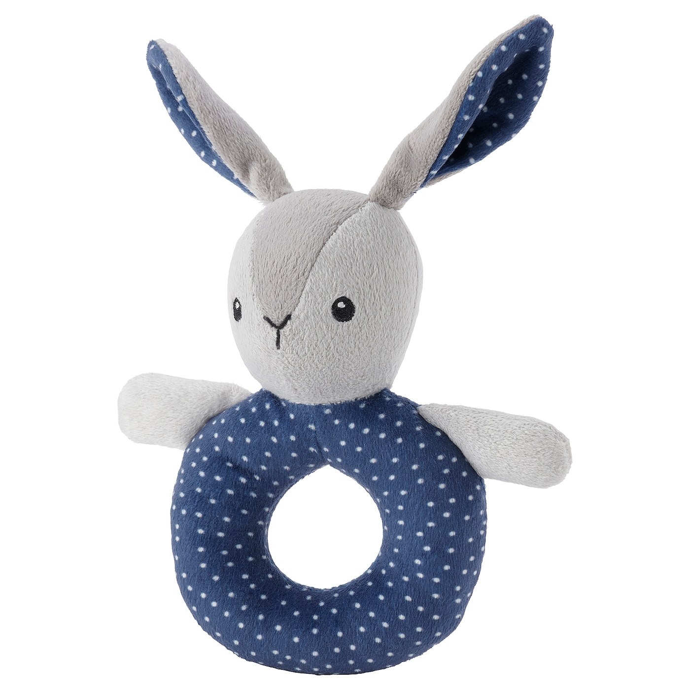 IKEA GULLIGAST grzechotka, szary/niebieski, Długość: 15 cm