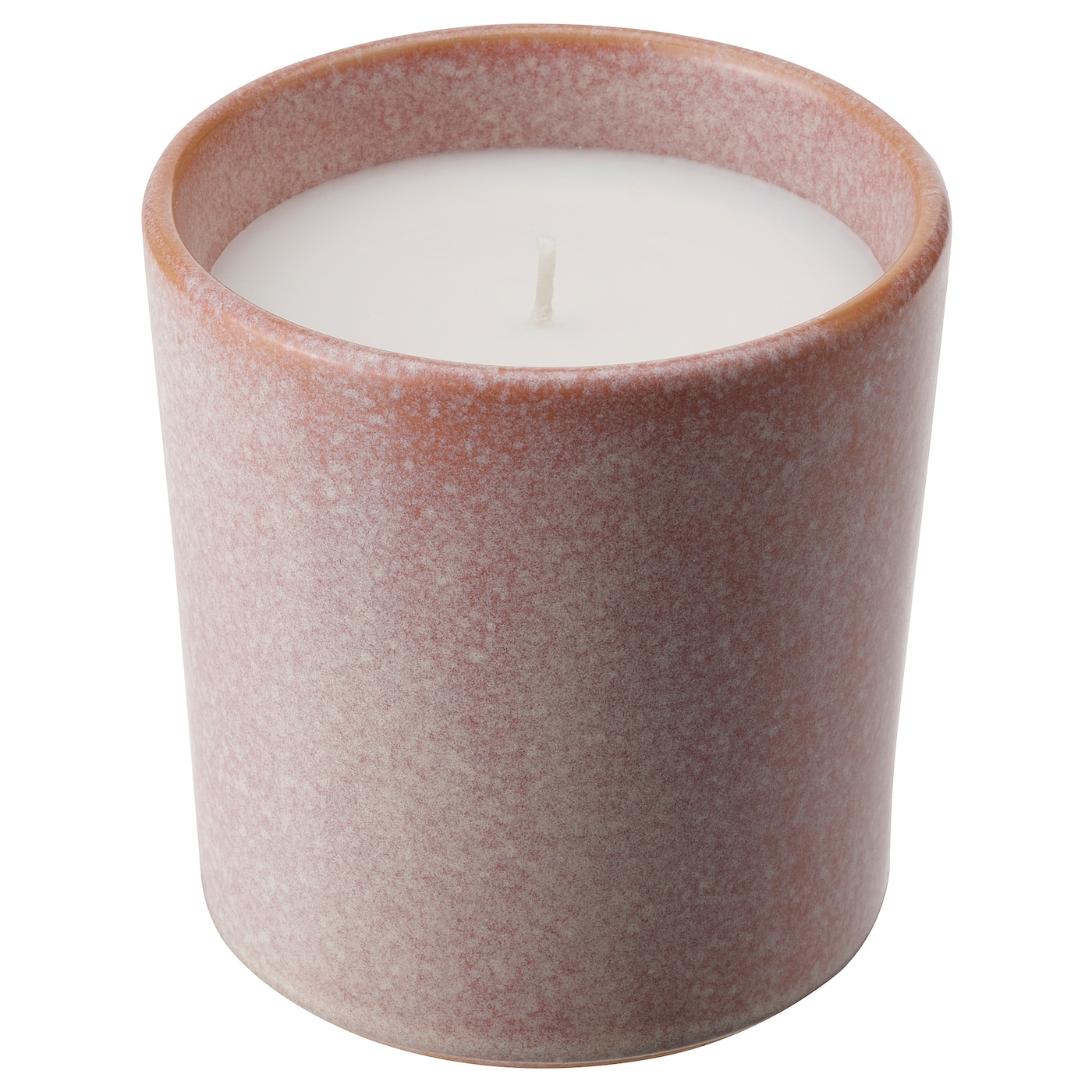 IKEA LUGNARE świeca zapach/pojemnik ceramiczny, jaśmin/różowy, 50 godz.