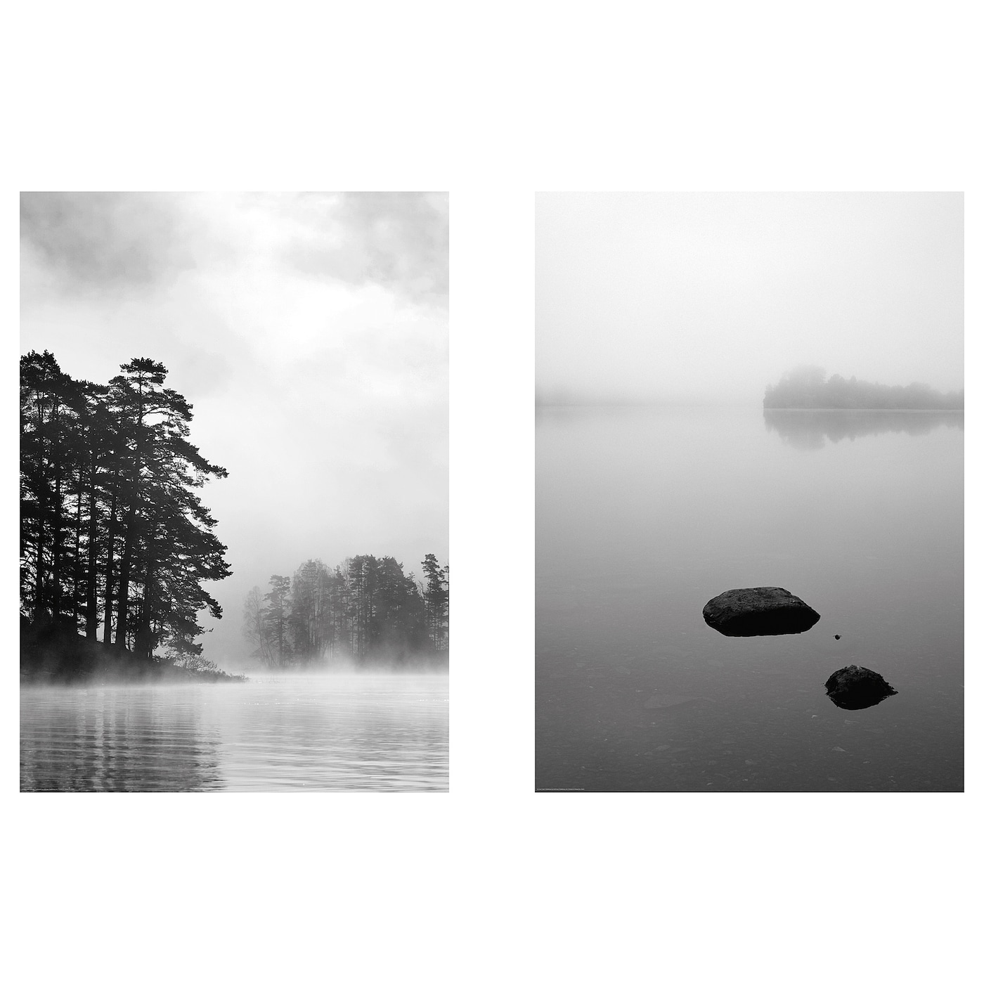 IKEA BILD Plakat, ciemne wody, 50x70 cm
