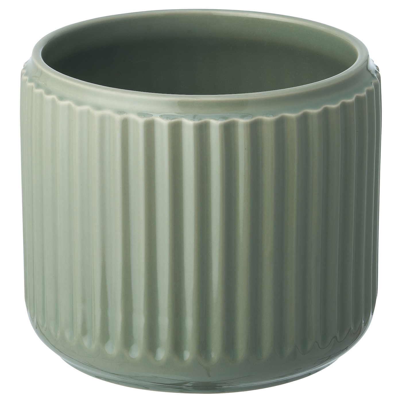 IKEA STILREN Osłonka doniczki, ciemnoturkusowy, 15 cm