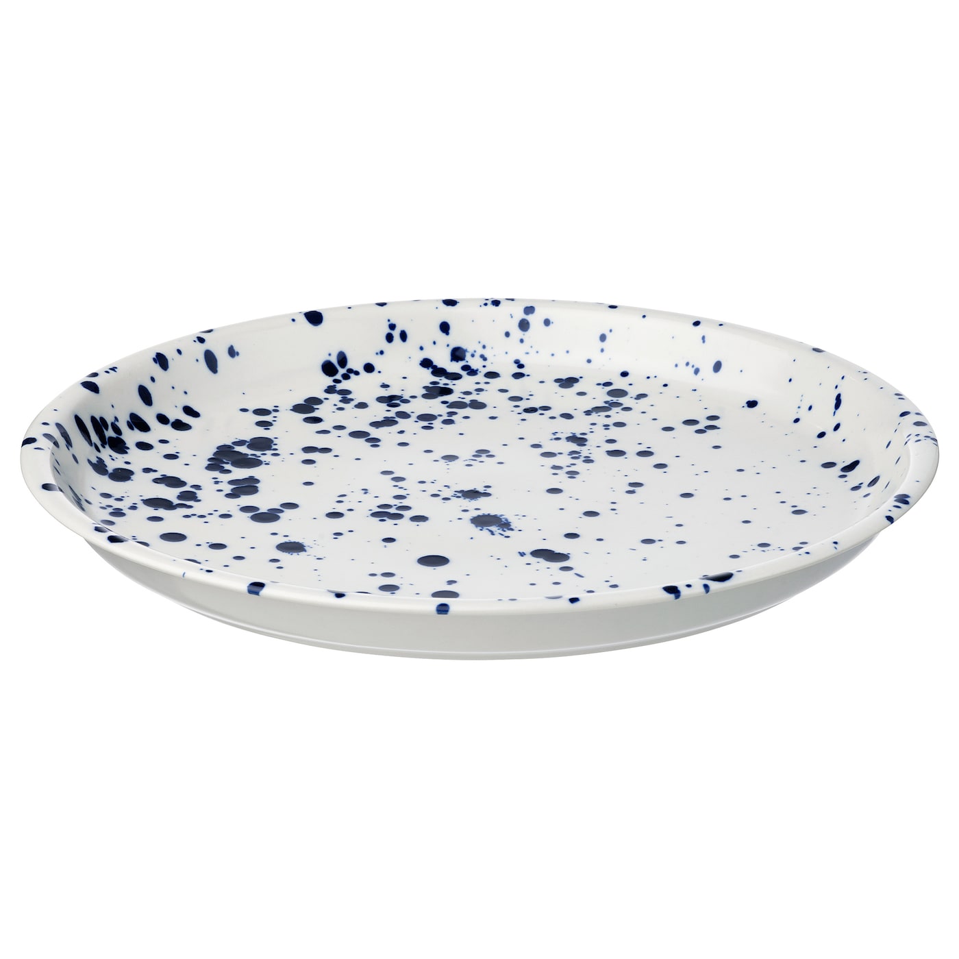 IKEA SILVERSIDA półmisek, wzór/niebieski, 34 cm
