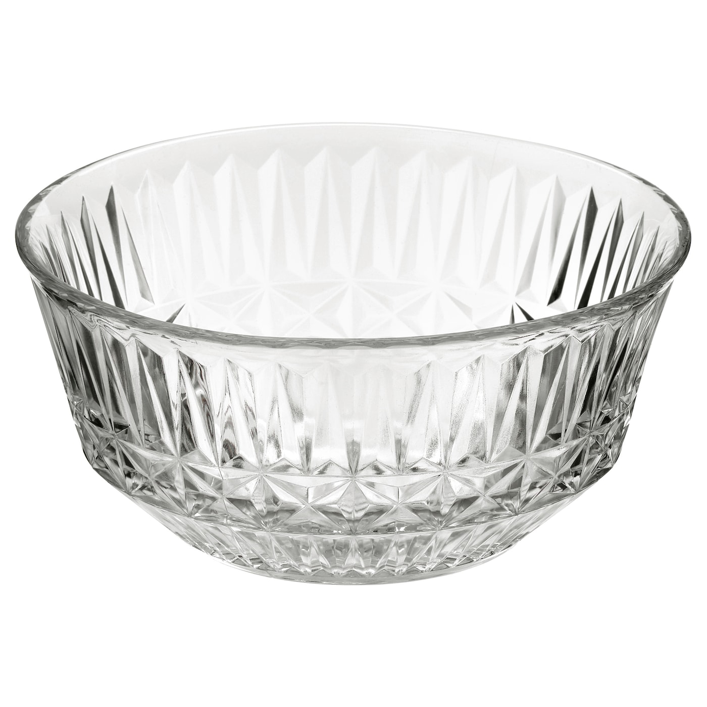 IKEA SÄLLSKAPLIG miska, szkło bezbarwne/wzór, 15 cm