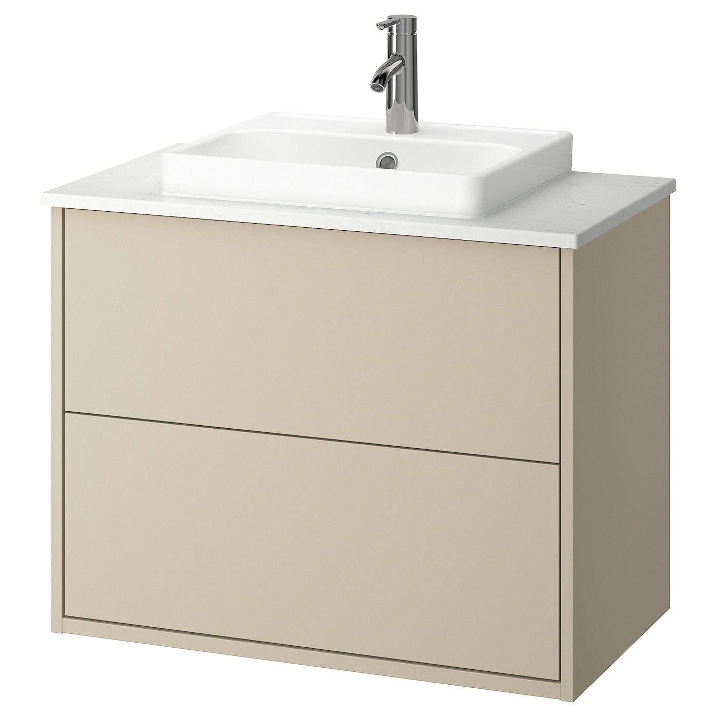 IKEA HAVBÄCK / ORRSJÖN szaf umyw z szufladami/umyw/bateria, beżowy, 82x49x71 cm