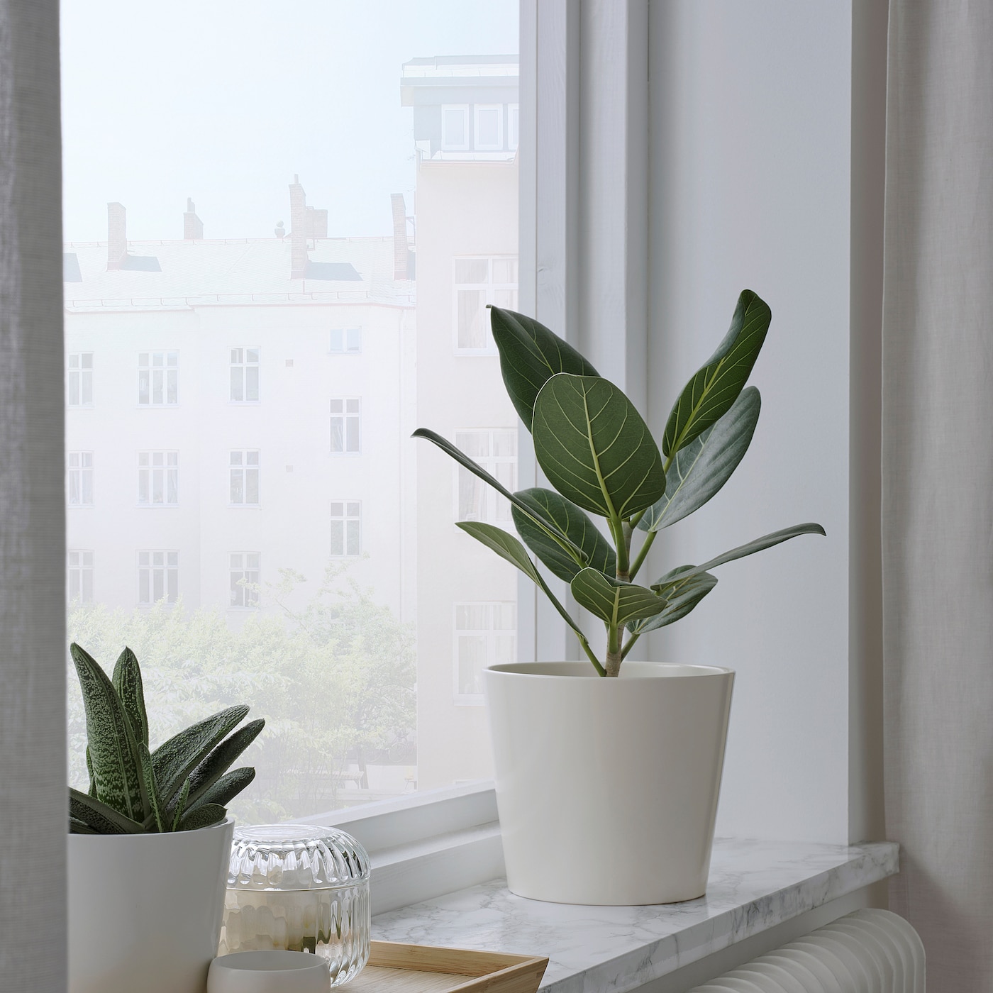 IKEA SOJABÖNA Osłonka doniczki, biały, 15 cm