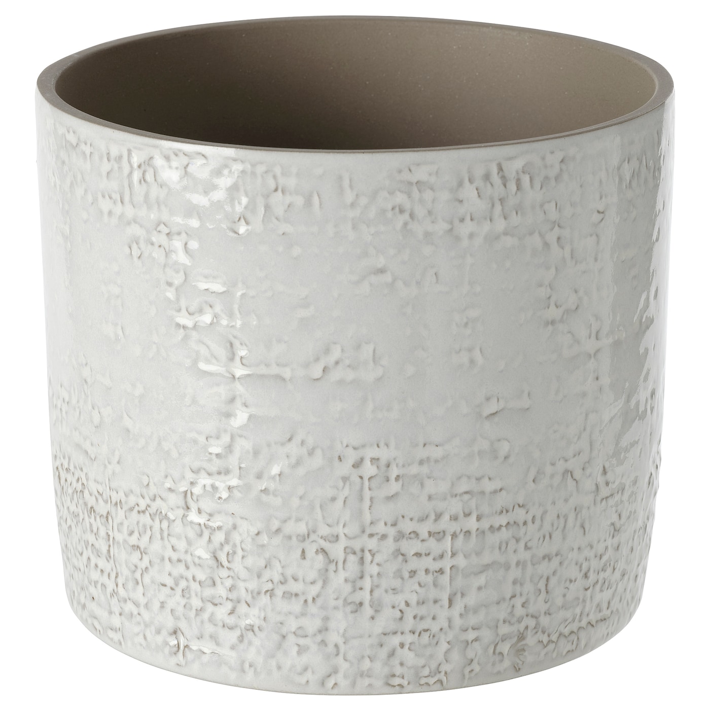 IKEA CHIAFRÖN Osłonka doniczki, do wewnątrz/na zewnątrz biały, 15 cm